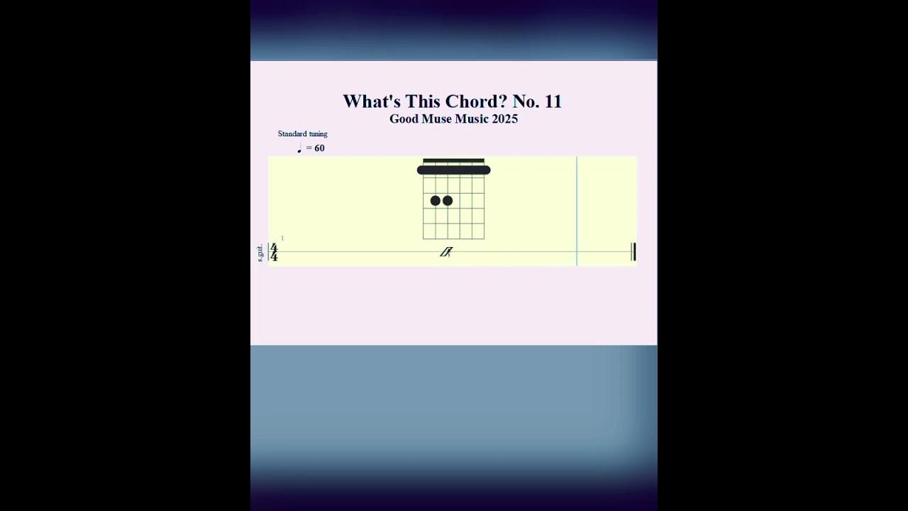 What's This Chord? No. 11 #guitar #chords #music #songs #tutorial #guitarchords #guitarlesson What's This Chord? No. 11 #guitar #chords #music #songs #tutorial #guitarchords #guitarlesson