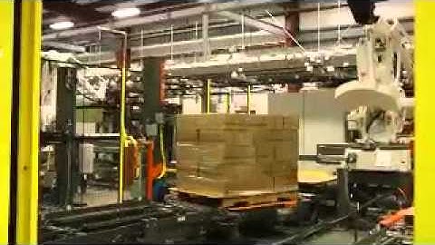 Automatic Stretch Wrapper Robotic Palletizer Integration | Phoenix