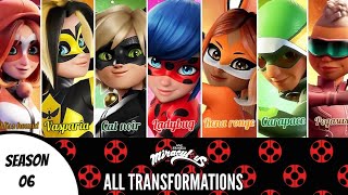 Miraculous  Season 6  All Transformations so Far 