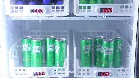 double door smart fridge vending machine