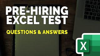 How to Pass EXCEL TEST FOR JOB INTERVIEW - Questions and Answers with Solutions