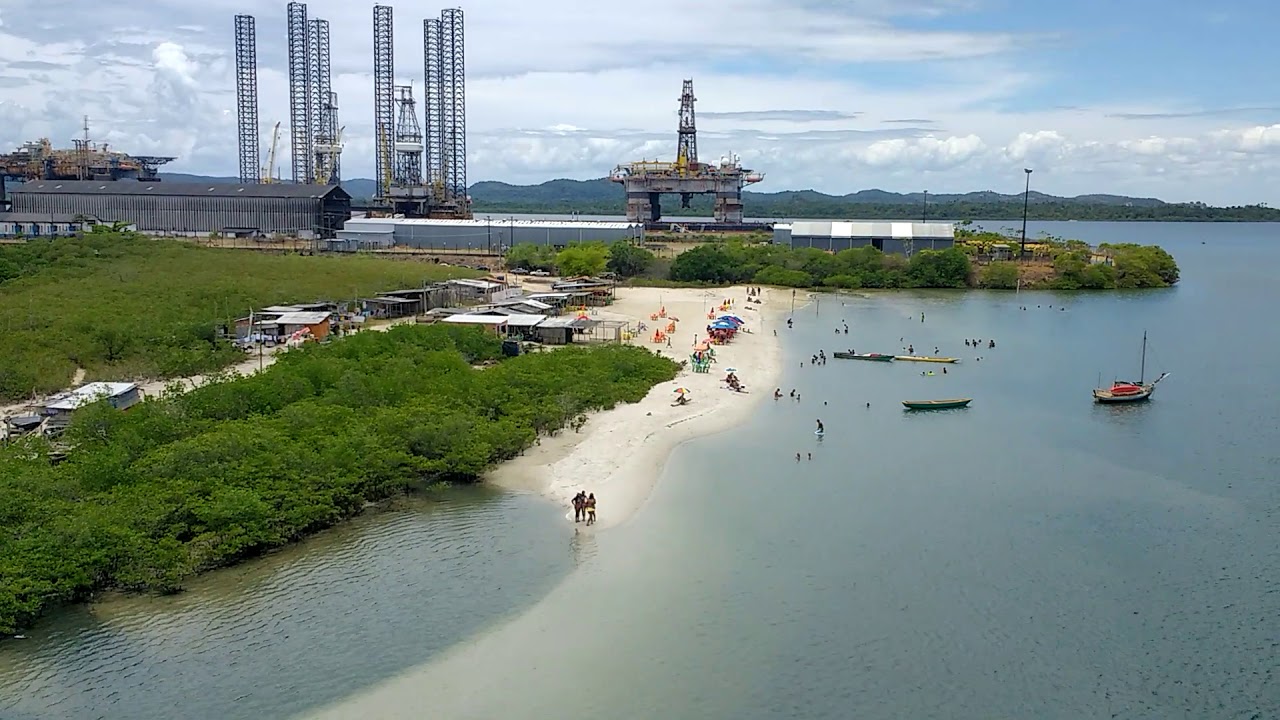 praia de são roque do paraguaçu vista da nova ponte - YouTube
