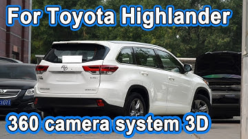 Aftermarket 360 car camera system with 3D view 1080P pixel for toyota highlander/360 birdview system