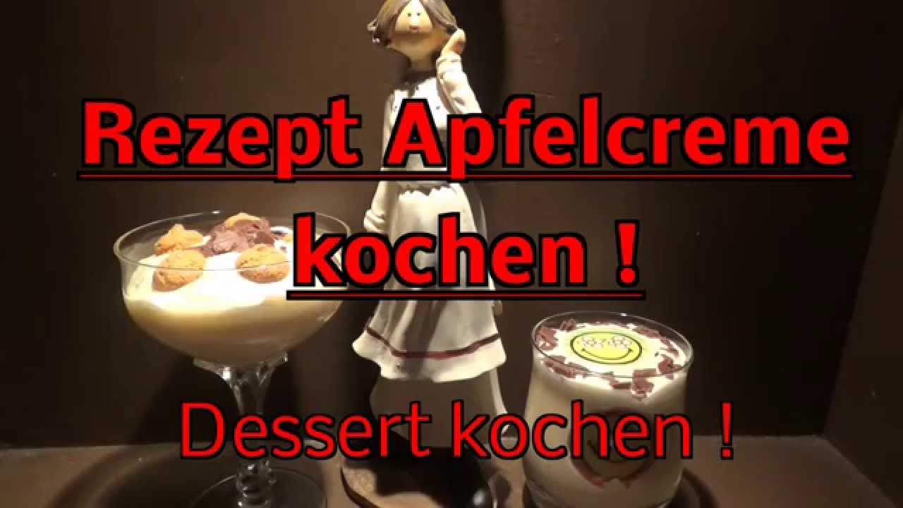 Dessert ! Rezept Apfelcreme / Apfelpudding kochen ! einfach schnell ...