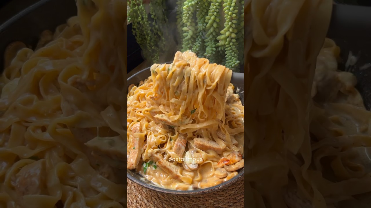 Tek tavada makarna yapıyoruz???? tavuklu mantarlı kremalı makarna tarifi yorumda, recipe????????❤️ Tek tavada makarna yapıyoruz???? tavuklu mantarlı kremalı makarna tarifi yorumda, recipe????????❤️