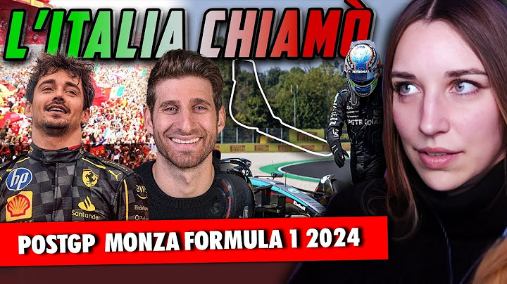 Reaction "GRAZIE CHARLES - VA BENE KIMI - POSTGP MONZA FORMULA 1 2024"