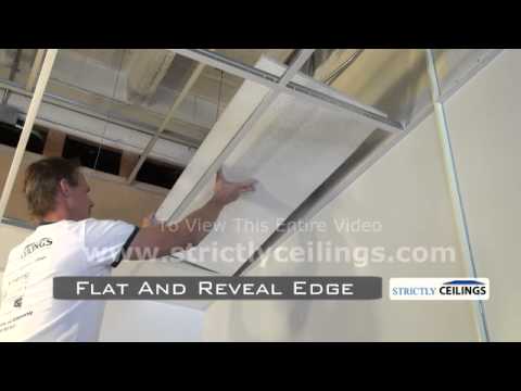 Installing 2x2 2x4 Drop Suspended Ceiling Tiles Into Ceiling Grid