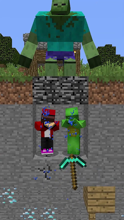 Mikey and JJ got trapped in minecraft! #maizen #minecraft #jj #mikey