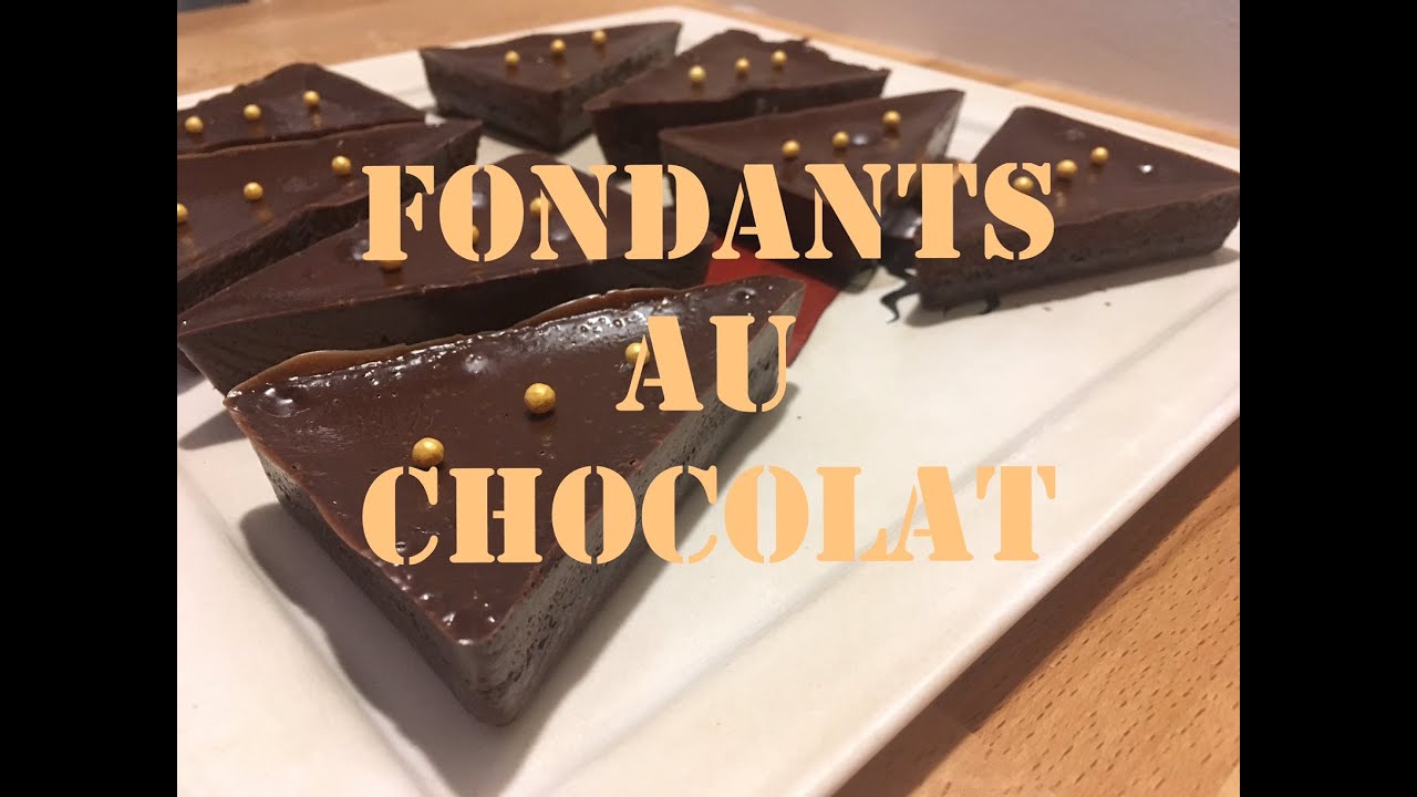 Fondants Au Chocolat Moule Triangles Youtube