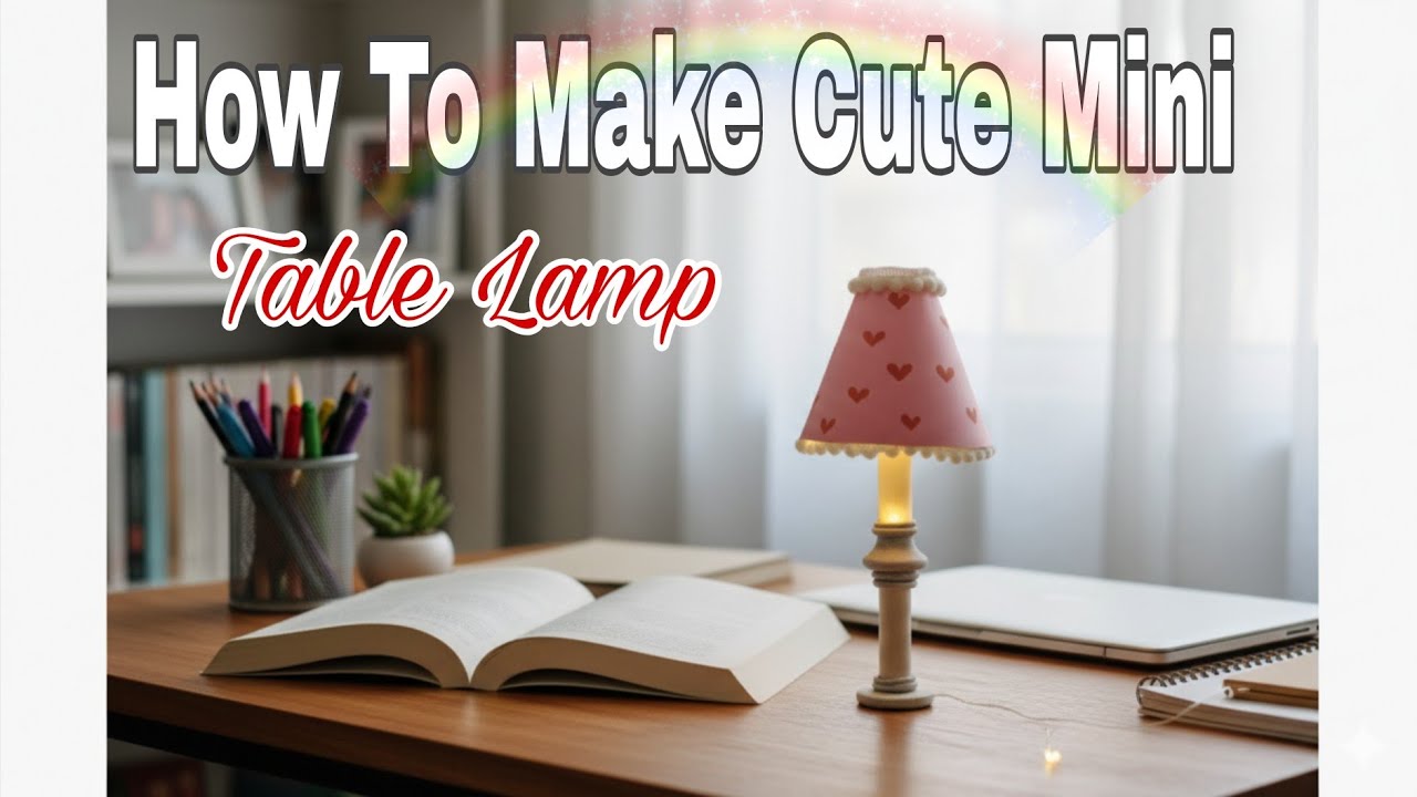 🤩Mini Cute✨ Table Lamp ✨//Table Lamp Kaise Banaye..