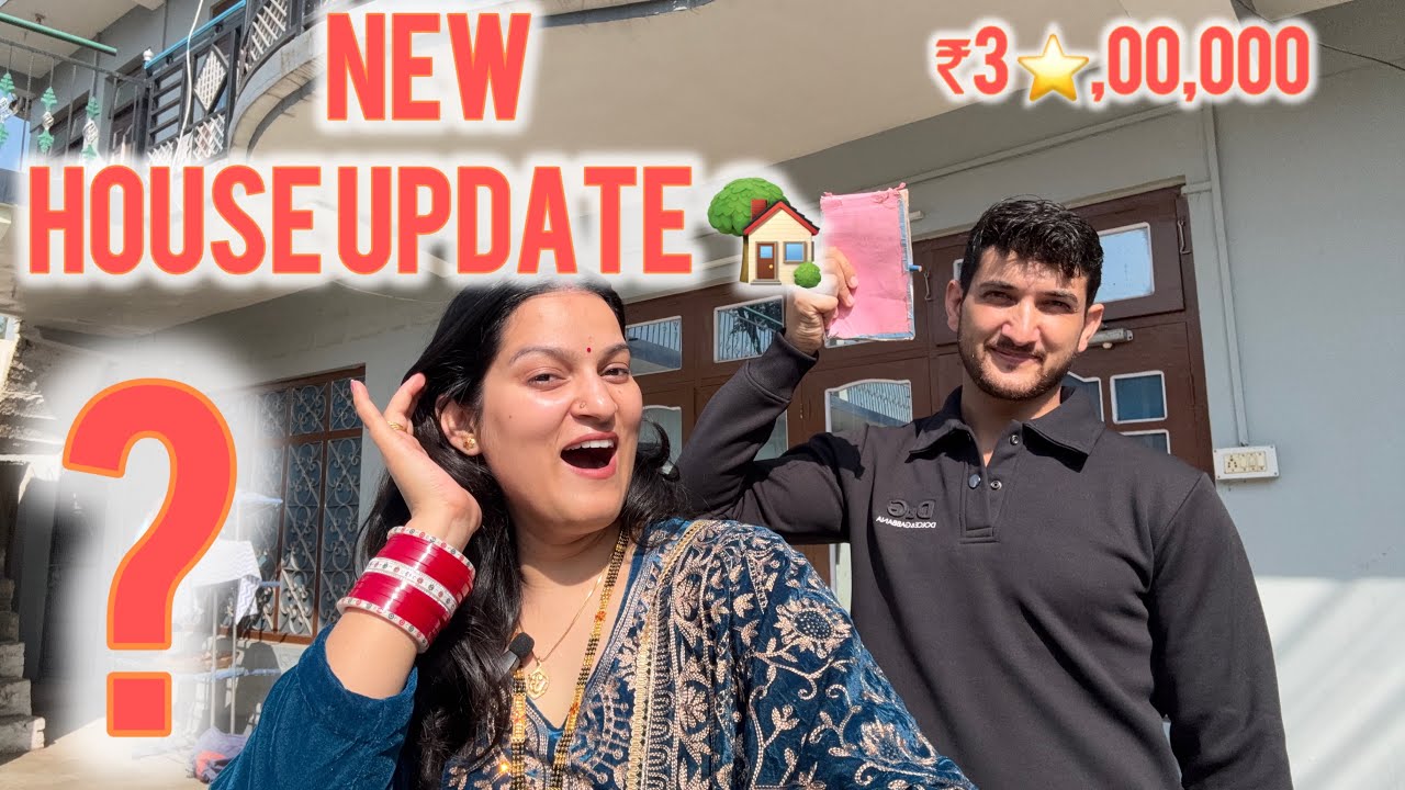 New house vlog | छत डल गई!🏡 | Nikki vlogs