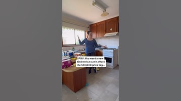 A Complete Kitchen Makeover For Less Than $500 🙌 #diy #homeimprovement #homeinspo