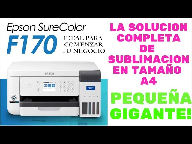 ✓EPSON SC F170/F100 TU PRIMERA IMPRESORA IDEAL PARA ARRANCAR TU NEGOCIO! ,  CON BAJOS COSTOS 2021 - YouTube