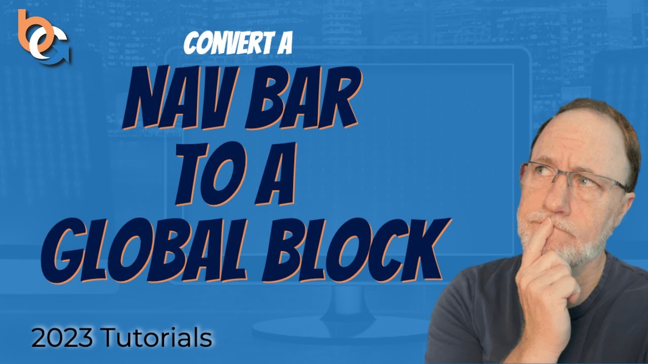 How to Convert a Nav Bar to a Global Block in Groove in ONE MINUTE ...