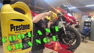 Coolant Change | How To Change Antifreeze In A CBR 1000 | Changing Coolant In A Motorcycle Coolant Change | How To Change Antifreeze In A CBR 1000 | Changing Coolant In A Motorcycle