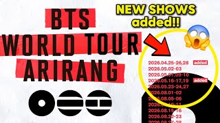 Breaking Bts Adds New Shows To The Tour Goyang Soldout Bts Arirang World Tour 2026