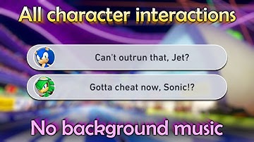 Sonic Racing CrossWorlds – All Character interactions, clean audio (English)