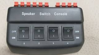 AV Link 4 way speaker switch