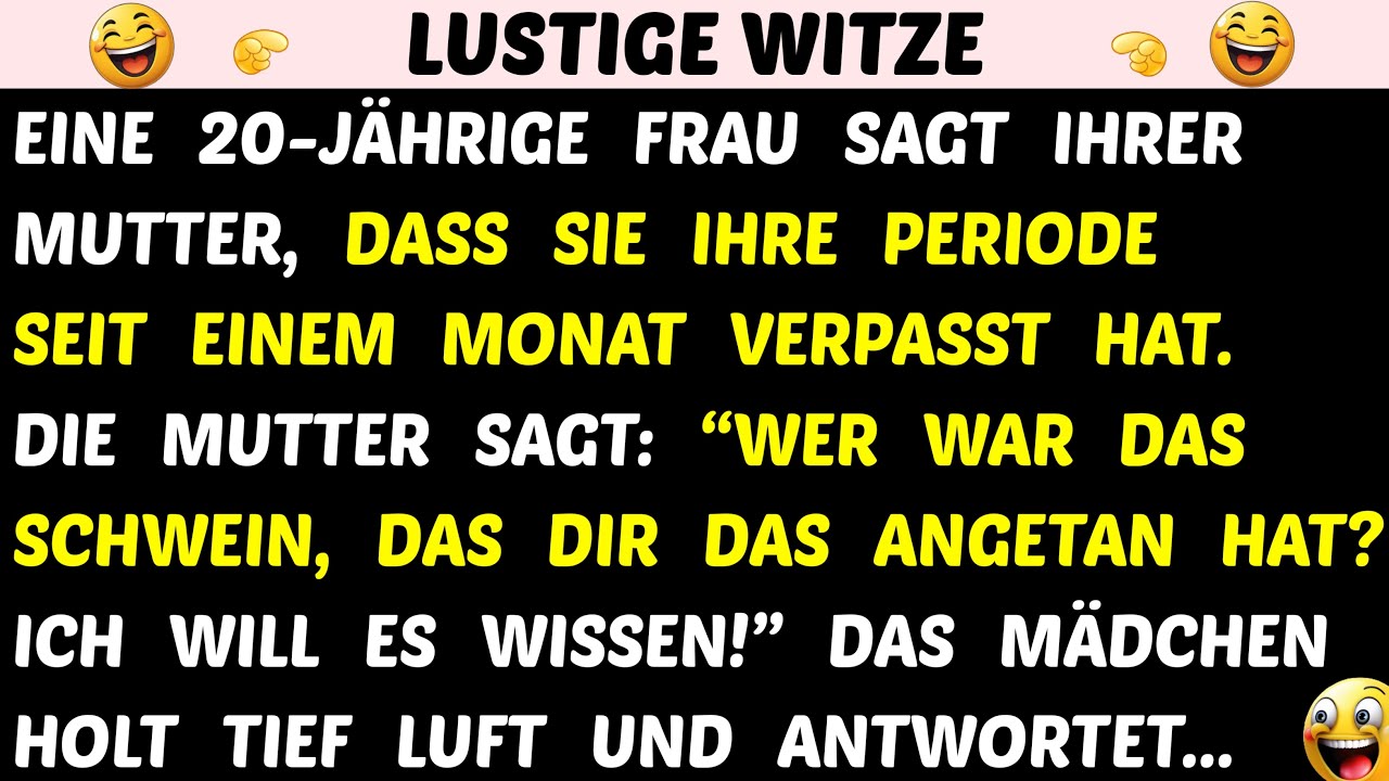 Witz des Tages | Als das Mädchen das Geheimnis von einem Monat enthüllte…🤣 | Lustige Witze Täglich