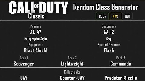 MW2 - Favela Domination (20-18) Random Class Generator #214 [2022]