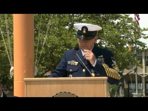 Master Chief Petty Officer Charles W. Bowen gives ...