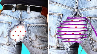 25 CLEVER JEANS HACKS AND REPURPOSE IDEAS