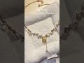 A little luck you can wear ✨#pearlnecklace #goldjewelry #daintyjewelry #giftideas #jewelrytok