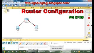 Router configuration step by step - Cisco Packet Tracer basic screenshot 1