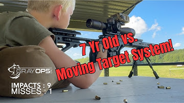 7 year old vs Moving Target System!
