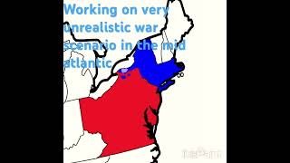 Very unrealistic war scenario in the mid atlantic #alternatehistory #maps #map #futurewar
