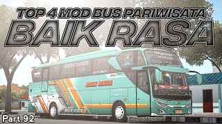 UPDATE TERBARU🖐️😝‼️ TOP 4 MOD BUS PARIWISATA SPESIAL PO BAIK RASA Part.92 FULL ACC | SPEK MBOIS😋😋 screenshot 2