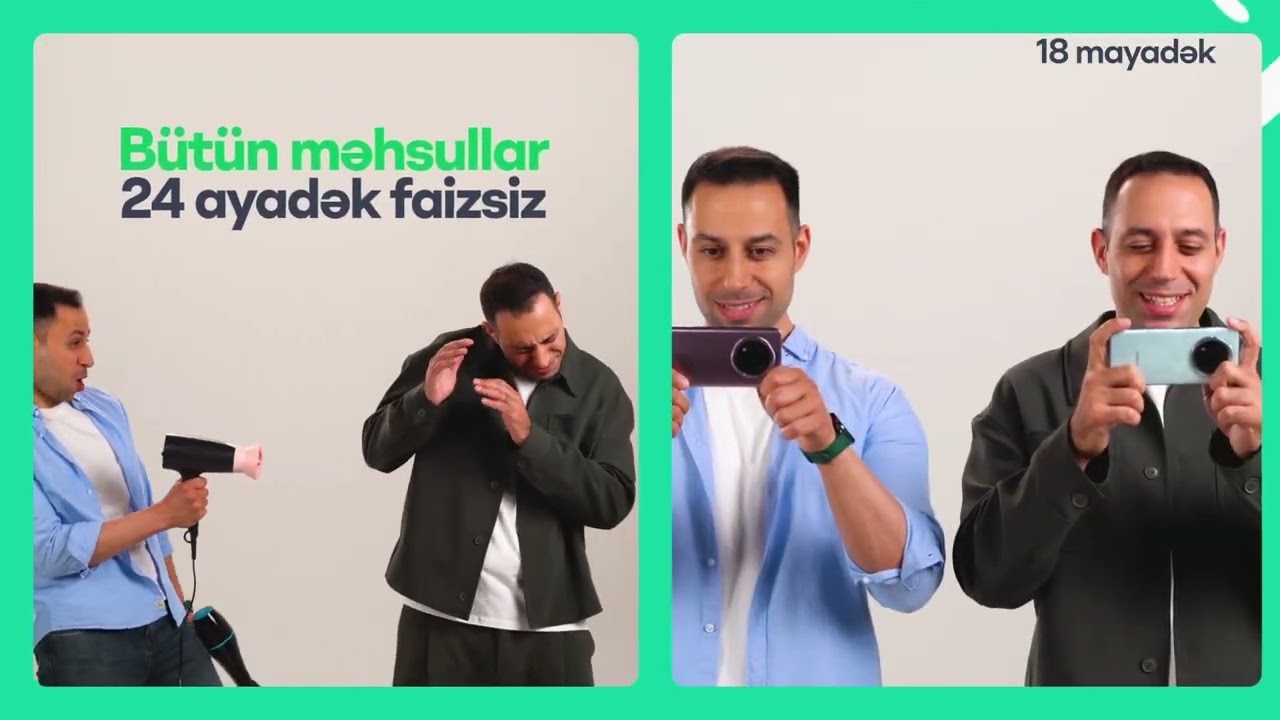 FAİZSİZ şərtlər bizdə, ENDİRİMlər də bizdə!😍