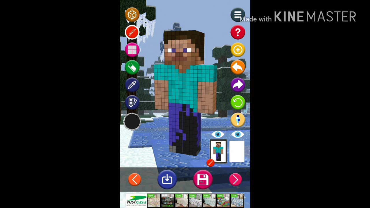 TUTORIAL - COMO USAR O SKIN EDITOR 3D FOR MINECRAFT - Murilo Play - YouTube