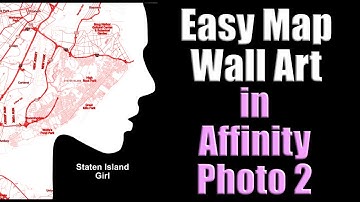 Easy Minimalist Map Design Tutorial in Affinity Photo 2