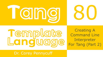 Tang: Creating A Command Line Interpreter For Tang (Part 2) - Episode 80