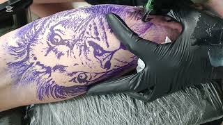 LION TATTOO TUTORIAL STEP-BY-STEP