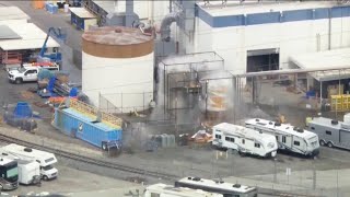 Evacuation orders lifted as crews work to stabilize chemical tank in Orange County