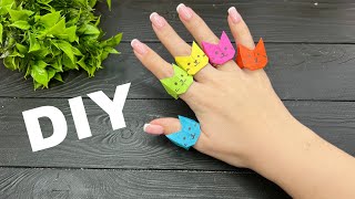 How to make Paper Ring Origami Ring Кольцо из бумаги