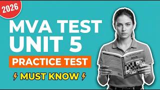 Master the MVA Driving School Test Unit 5: 9 Questions & Answers to Pass!