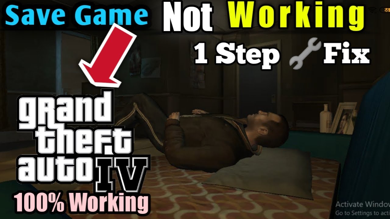 How to solve Gta 4 Complete Edition Game Not Saving Problem - YouTube