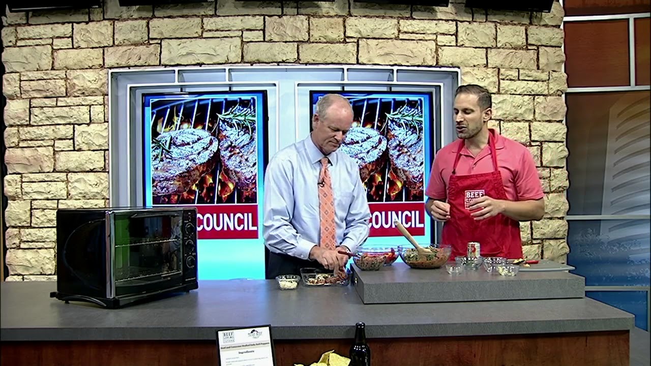 Moe Schlachter and the Texas Beef Council cook up lean beef and couscous stuffed peppers on KFDM!