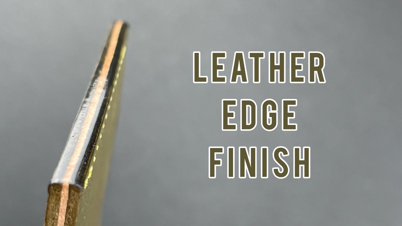 Burnishing Leather with Seiwa Tokonole - How to Finish Leather Edges 