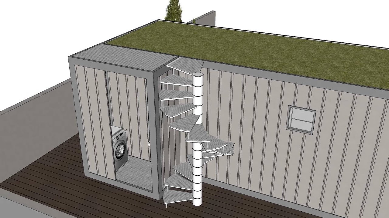 Homainer projeto de casa container - YouTube