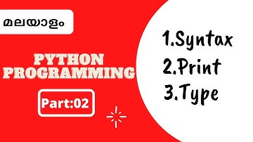 Part 2| Python Malayalam Tutorial For Beginners |Python Coding Challenge|Aamil world