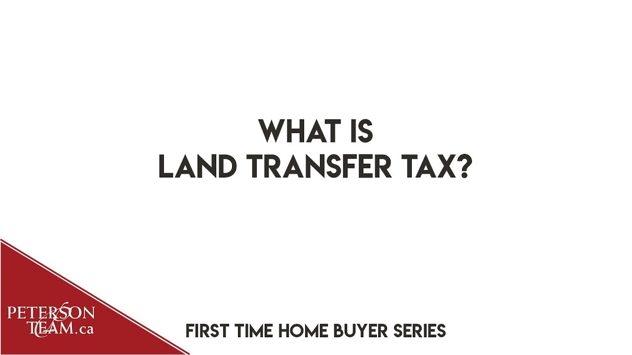 What is land transfer tax? YouTube