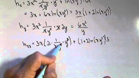 Finding First and Second Order Partial Derivatives Examples 3