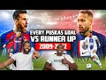 NEYMAR VS MESSI...Every Puskas Goal Vs Their Runner Up (2009-2022)  REACTION