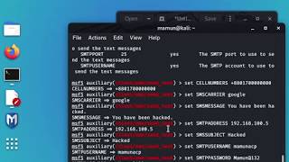 How to do SMS SPOOFING kali linux 2020 screenshot 5