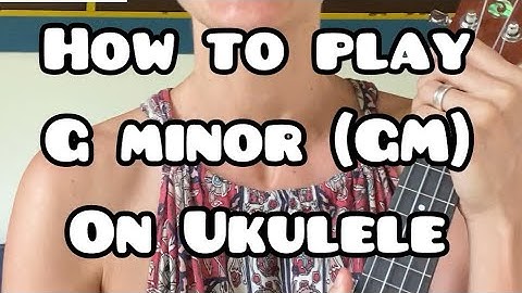 How to play G minor chord (Gm) on ukulele (with an easier alternative!)