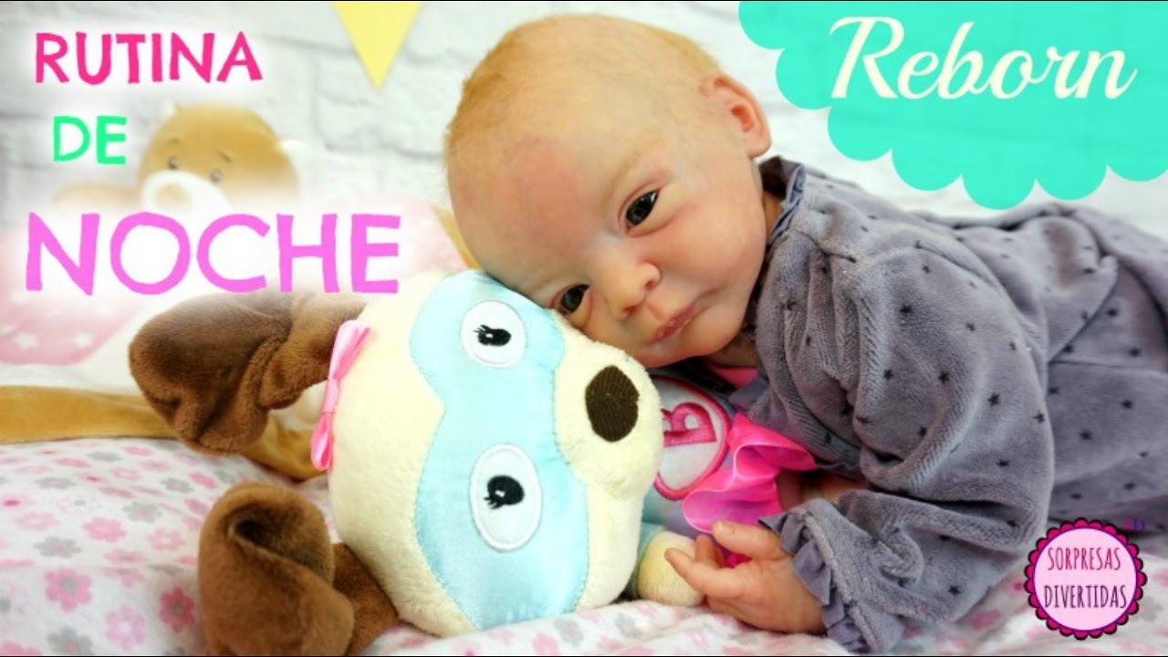 Rutina de la Noche bebé Reborn LINDEA - de muñecas bebes - YouTube